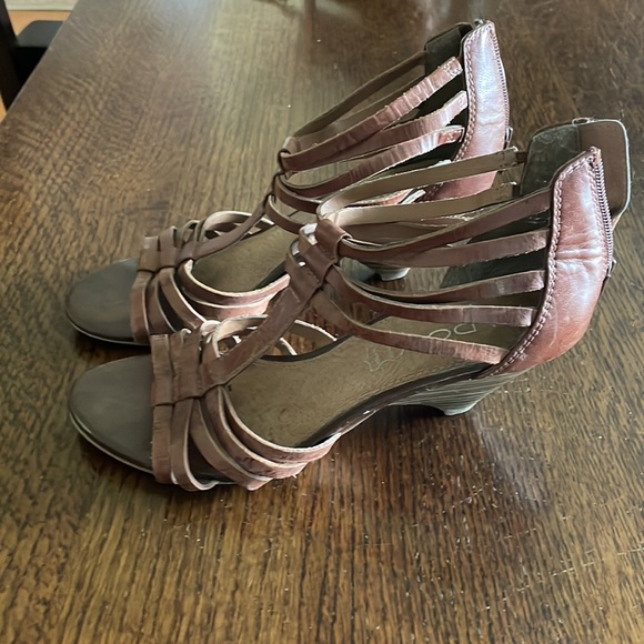 Aldo all lleather wedge sandals - Picture 2 of 8